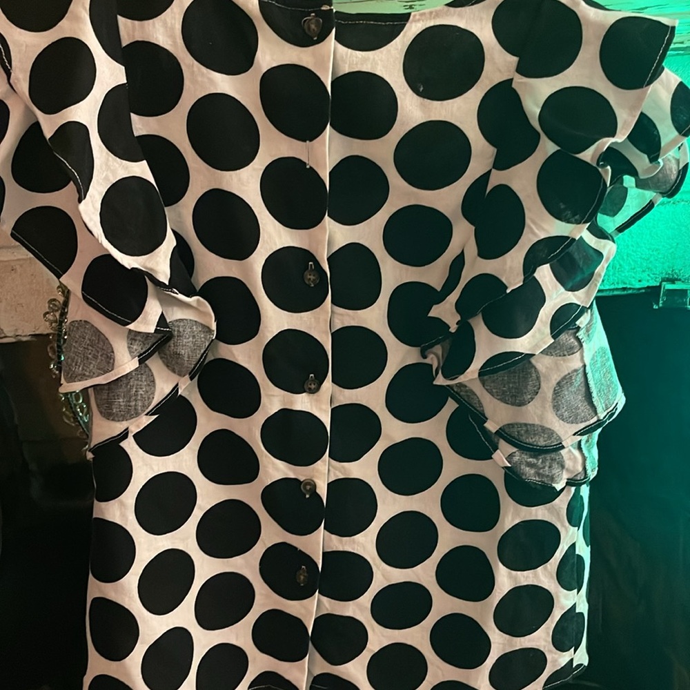 Who What Wear linen and rayon top XS - Picture 3 of 5